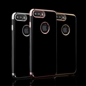 CASE IPHONE 66S677 SLIM SILICONE ELECTROPLATE JET BLACK 3