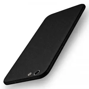 OPPO F1s Sand Scrub Full Cover Ultra Thin Hard Case Black 117506