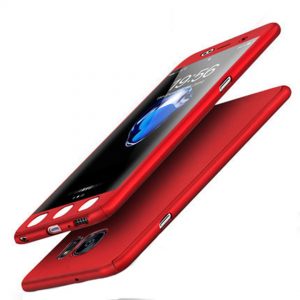 Samsung S7 Edge 360 Full Cover Baby Skin Ultra Thin Hard Case Red