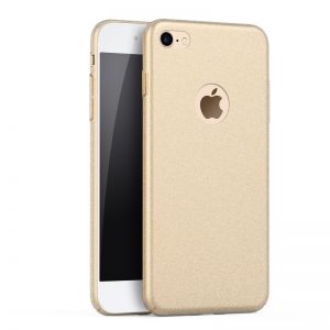 iPhone 7 Sand Scrub Ultra Thin Full Cover Hard Case Gold 112202