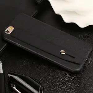 2. SOFT CASE LEATHER STRAP SILICON IPHONE