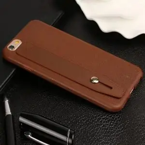3. SOFT CASE LEATHER STRAP SILICON IPHONE