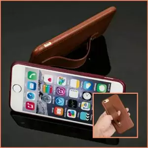 6. SOFT CASE LEATHER STRAP SILICON IPHONE
