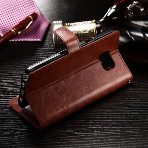Leather Flip Cover Wallet Samsung Galaxy Note 5 Case dompet kulit HP 5