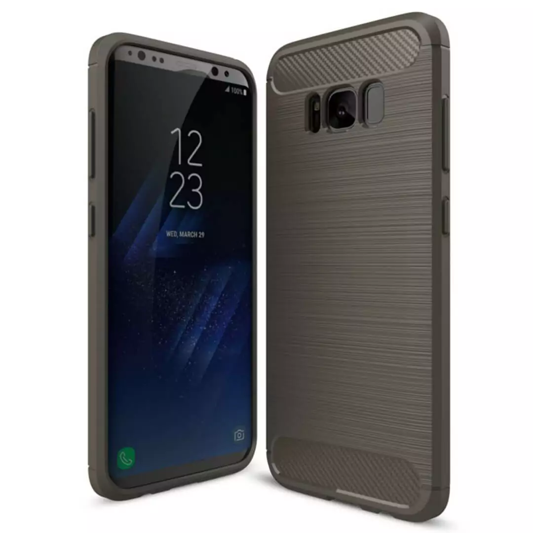 Samsung Galaxy S8 PLUS Carbon Fiber Soft Case Abu Muda