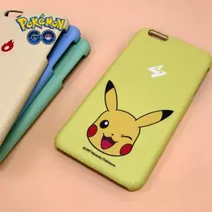 iPhone 6 Plus6s Plus Pokemon Leather Touch Hard Case Pikachu 2