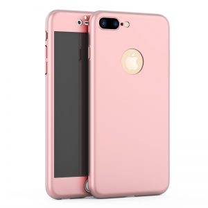 iPhone 7 360 Full Cover Ultra Thin Baby Skin Hard Case Rose Gold 1223