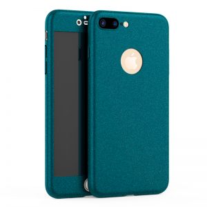 iPhone 7 360 Full Cover Ultra Thin Sand Scrub Hard Case Green
