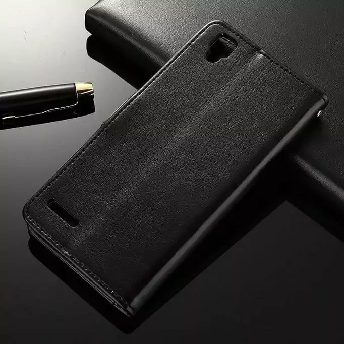 Leather Flip Cover Wallet OPPO F1 5
