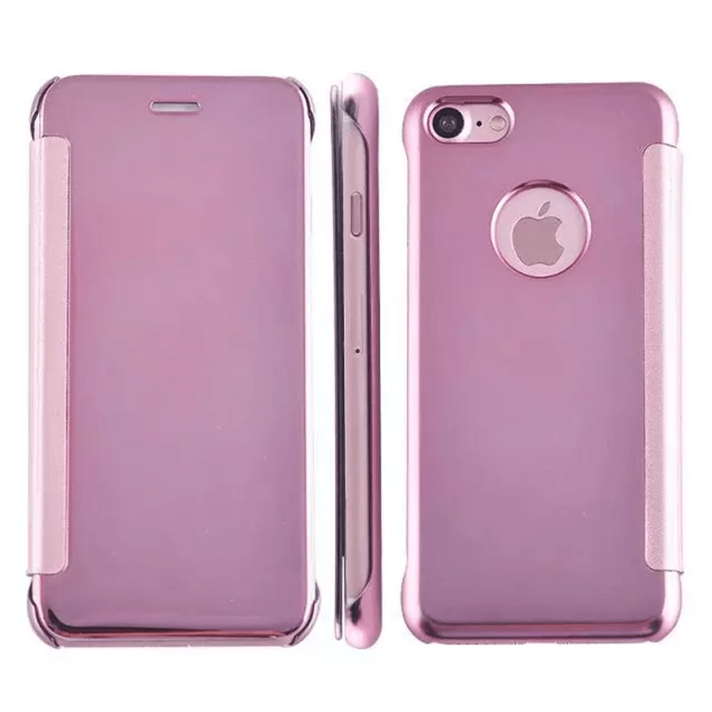 Smart View Mirror Premium Flip Case iPhone Pink