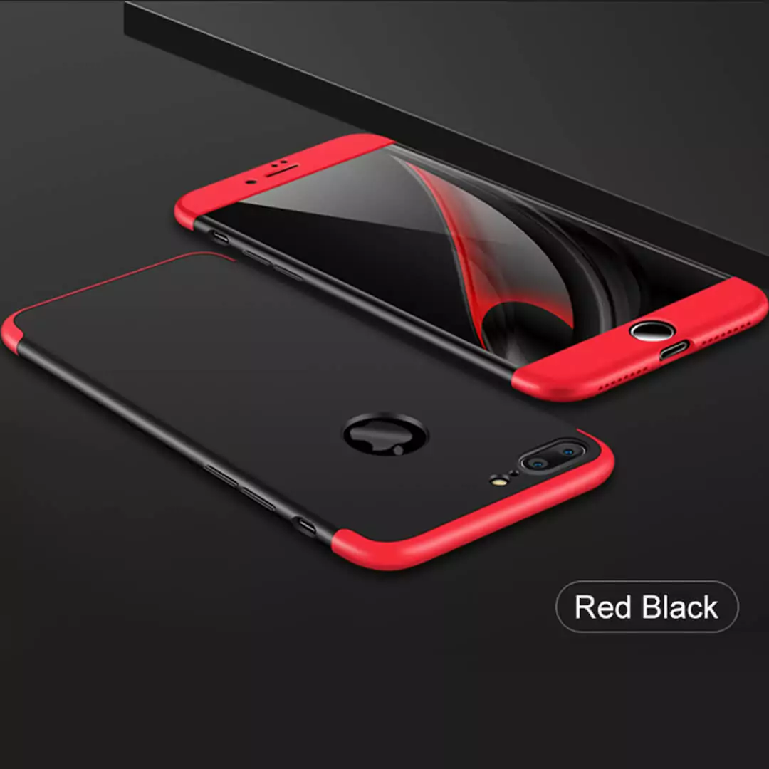 iPhone 6 dan 7 Armor Full Cover Case Red Black