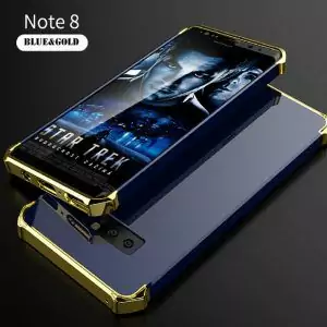 Samsung Note 8 Hero Shield Baby Skin Hard Case Blue Gold