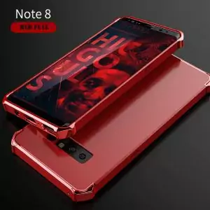 Samsung Note 8 Hero Shield Baby Skin Hard Case Full Red