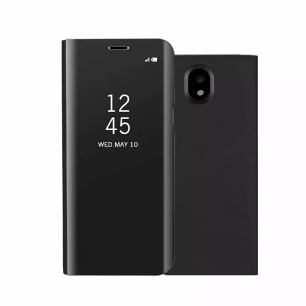 For Samsung Galaxy J7 2017 EU Version J730 Case 5 5 Inch Mirror Flip Stand IDOOLS Black