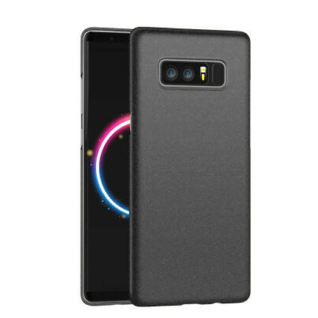 Samsung Note 8 Baby Skin Ultra Thin Hard Case Black Sand Scrub