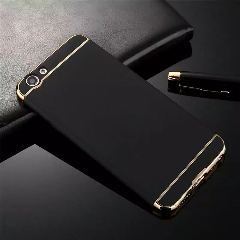 For OPPO F1S 3 IN 1 Luxury Plating Hard PC Armor Back Cover Case Capa Coque 0 compressor