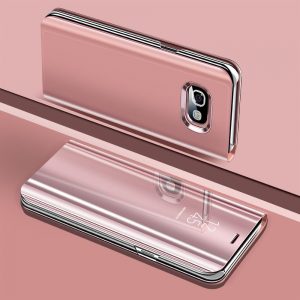 Smart Mirror Clear View Flip Case For Samsung Galaxy A5 A7 A3 2017 Luxury Stand PU 3 compressor
