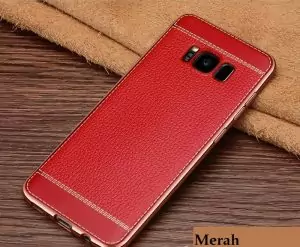 Soft Leather TPU Premium Back Cover S8 Red