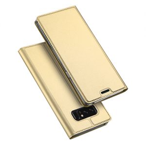 DUX DUCIS Luxury Leather Flip Case For Samsung Galaxy Note 8 Wallet Book Cover Phone Case Gold