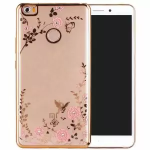 For Fundas Xiaomi Max 2 Case Flower Diamond Soft Silicone Glitter TPU Back Cover Xiomi Mi 0 compressor