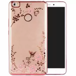 For Fundas Xiaomi Max 2 Case Flower Diamond Soft Silicone Glitter TPU Back Cover Xiomi Mi 1 compressor