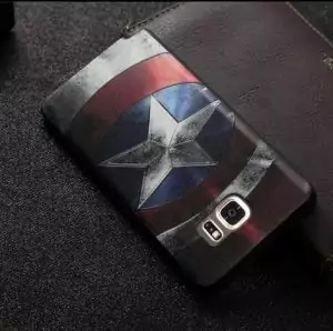Softcase 3D Marvel Super Hero Samsung Note 5 Capt. America
