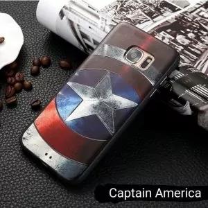 Softcase 3D Marvel Super Hero Samsung S7 Capt. Amerika