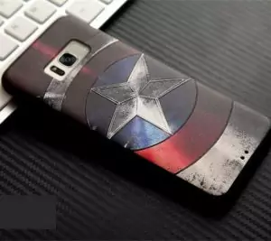 Softcase 3D Marvel Super Hero Samsung S8 S8 Plus Capt. Amerika