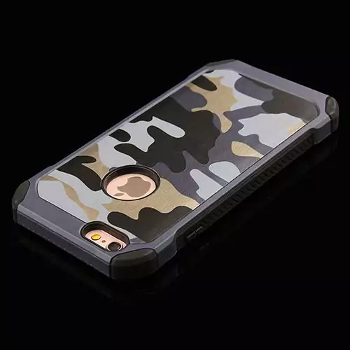 Luxury 2 in 1 Army Camo Camouflage Pattern back cover PC TPU Armor protective phone cases 2 compressor