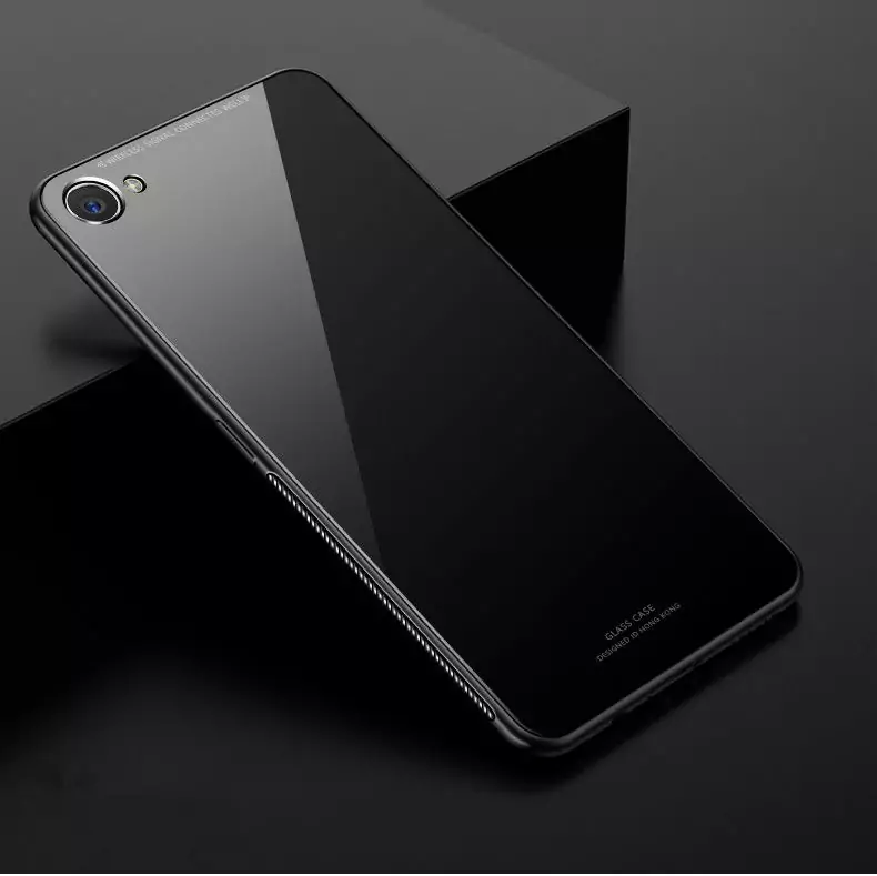 Soft TPU Tempered Glass Case For OPPO A57 A59 A73 A77 A83 Plating Tempered Glass Surface 0 compressor