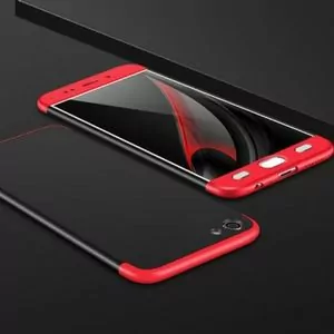 Vivo V5 Plus Full Cover Armor Baby Skin Hard Case RED BLACK