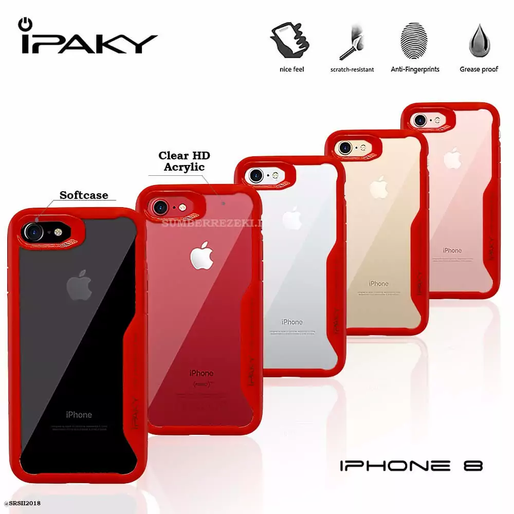 iphone 8 ipaky hybrid red