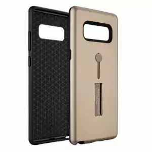 Samsung Note 8 Silicone Ring Stand Luxury Soft Gel Capa Armor Case Gold