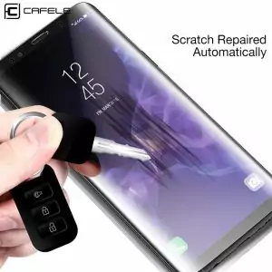 CAFELE Screen Protector For Samsung Galaxy Note 9 3D Full Coverage HD Clear Soft Hydrogel Glass 2 compressor