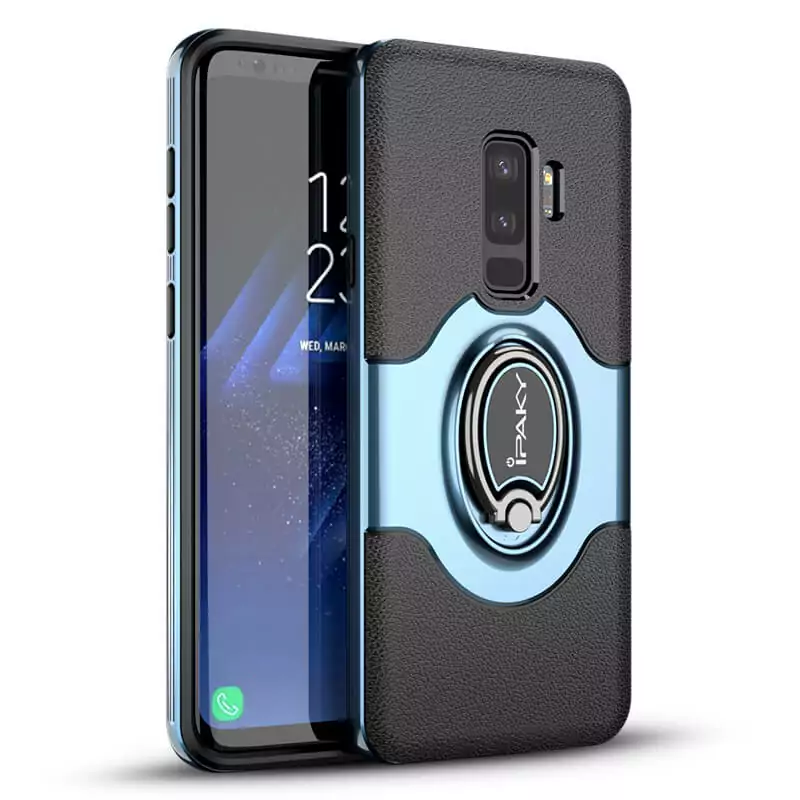 For Samsung Galaxy S9 Plus Case iPaky Coque For Samsung S9 Plus Case Silicone TPU PC Blue