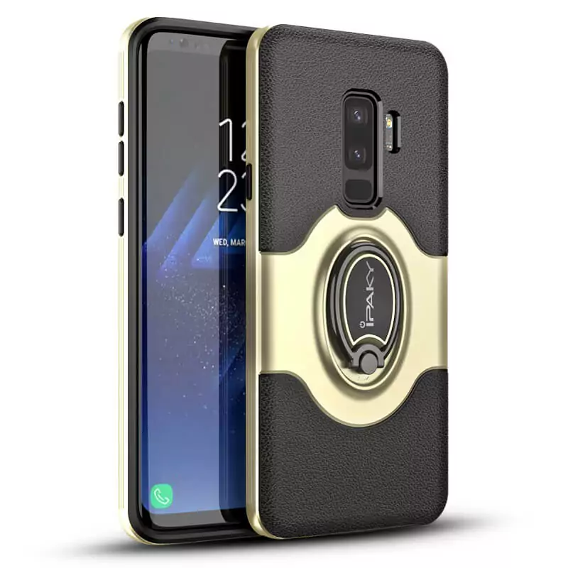 For Samsung Galaxy S9 Plus Case iPaky Coque For Samsung S9 Plus Case Silicone TPU PC Gold
