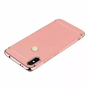 For Xiaomi Redmi S2 MI 8 Back Case 3 in 1 360 PC Full Protection Coque Rose Red