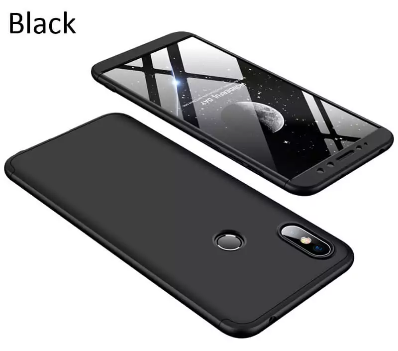 GKK Case For Xiaomi Redmi S2 360 Full Protection Cover Black
