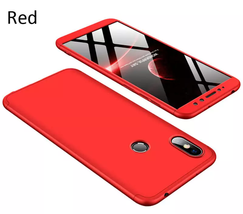 GKK Case For Xiaomi Redmi S2 360 Full Protection Cover Red