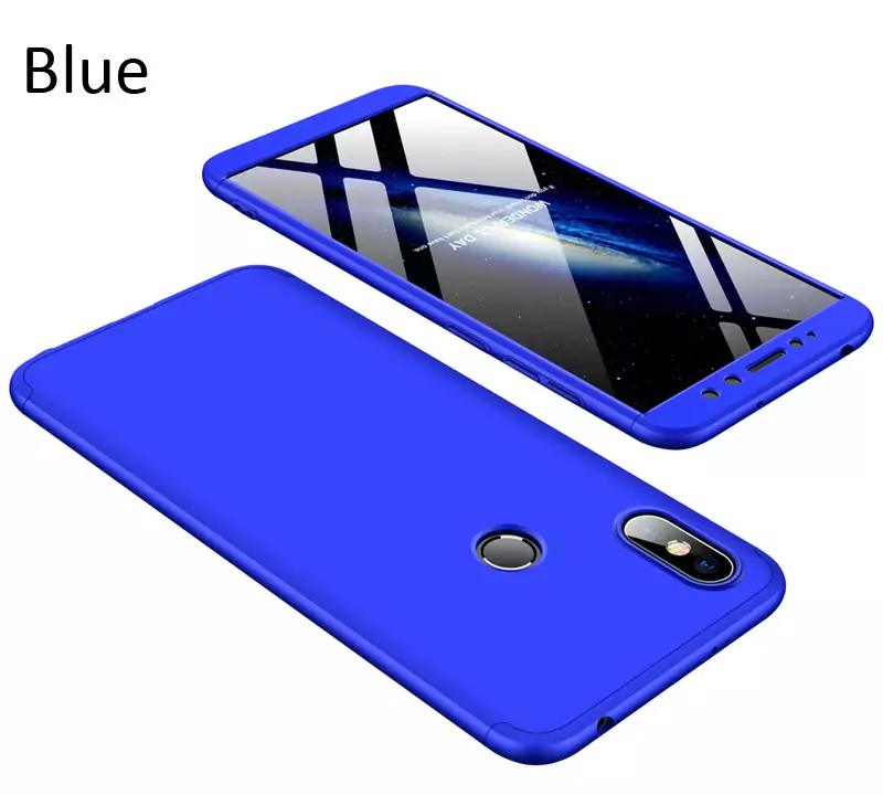 GKK Case For Xiaomi Redmi S2 360 Full Protection Cover Blue