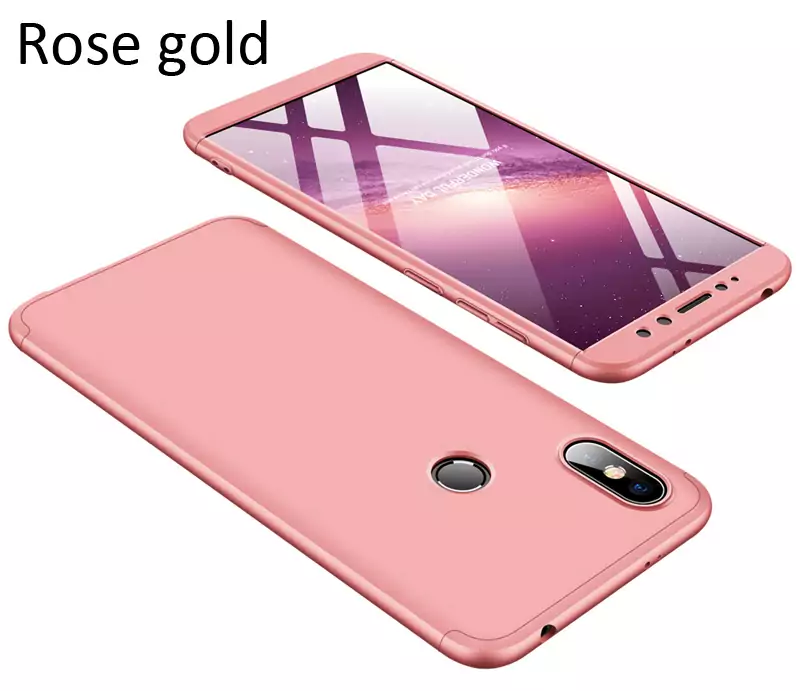GKK Case For Xiaomi Redmi S2 360 Full Protection Cover Rose gold