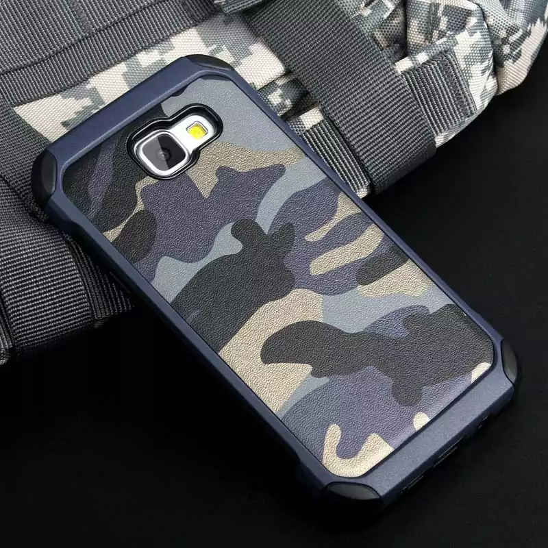 ITEUU A9 Army Camouflage Hard Case for Samsung Galaxy A9 Bag TPU PC Anti knock Shockproof 1 min