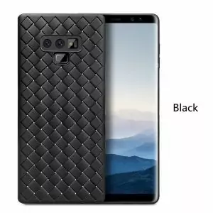Weave Soft TPU Silicon Cases for Samsung Galaxy Note 9 Leather Pattern Matte Cover Coque for 0 compressor