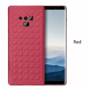 Weave Soft TPU Silicon Cases for Samsung Galaxy Note 9 Leather Pattern Matte Cover Coque for 5 compressor
