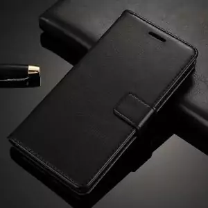asus zenfone max pro m1 leather flip cover wallet hitam compressor