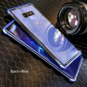 For Samsung Galaxy Note 9 Case Cover Luxury Metal Aluminum Alloy Hard Plastic Frame Transparent Tempered 0 compressor