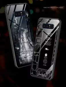 Case Crystall Glow In The Dark Samsung Note 8 b