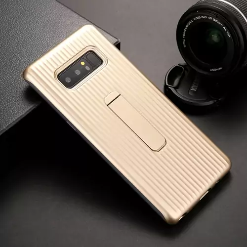Case Vertycal With Stand Hold Note 8 Gold