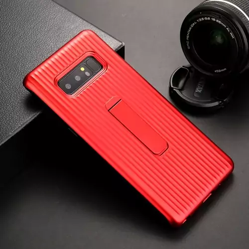 Case Vertycal With Stand Hold Note 8 Red