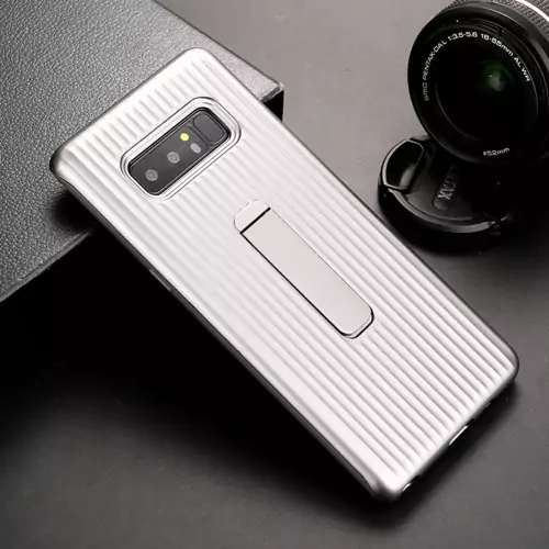 Case Vertycal With Stand Hold Note 8 Silver